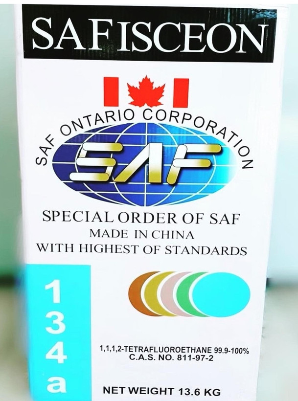 گاز کولر صف ایسکون اصلی (SAF ISECON) مدل 134a وزن 13.6