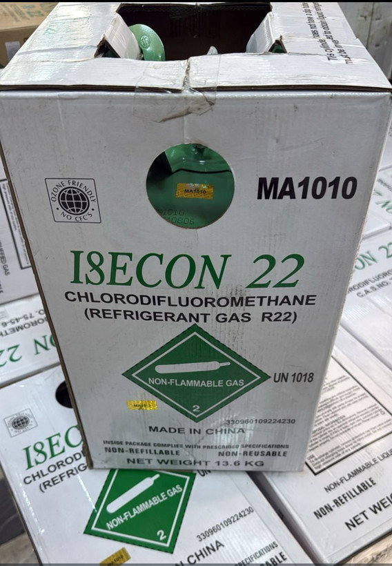 گاز کولر ایسکون کد 1018 اصلی (ISECON) مدل R22 وزن 13.6