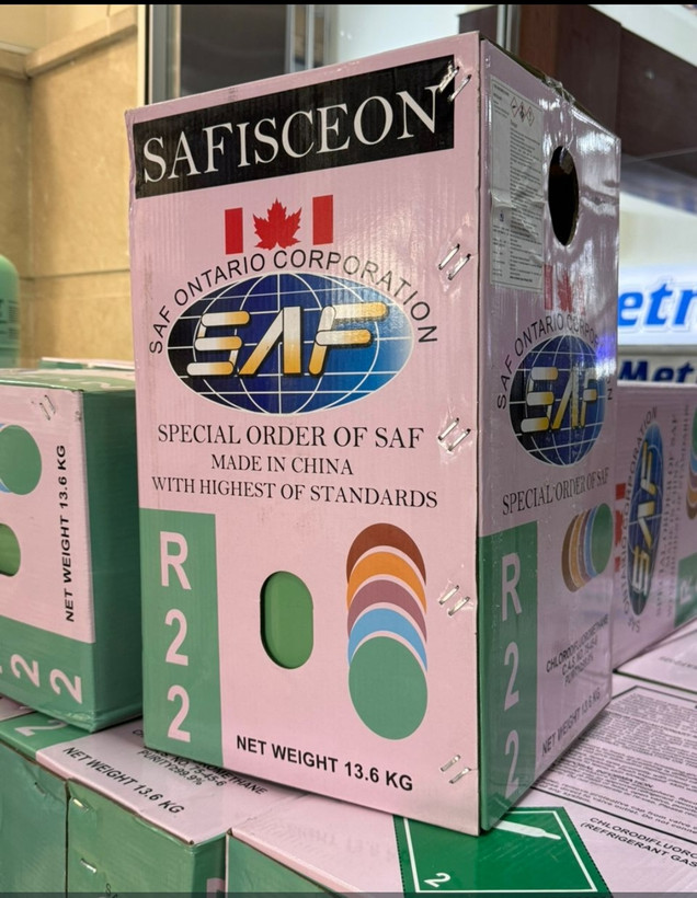 گاز کولر صف ایسکون اصلی (SAF ISECON) مدل R22 وزن 13.6