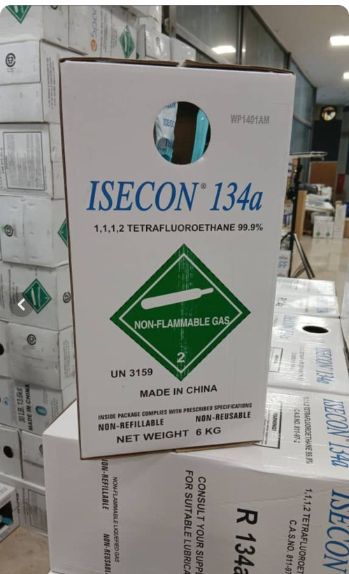 گاز کولر ایسکون کد ۱۴۰۱ اصلی (ISECON) مدل 134a وزن ۶.۸