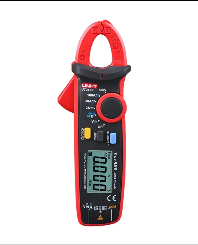 آمپرمتر کلمپی AC/DC یونیتی مدل Uni-T UT210E