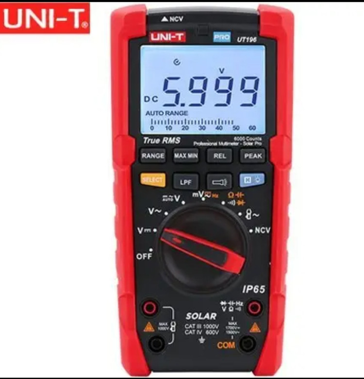 مولتی متر یونیتی مدل UNI-T UT196
