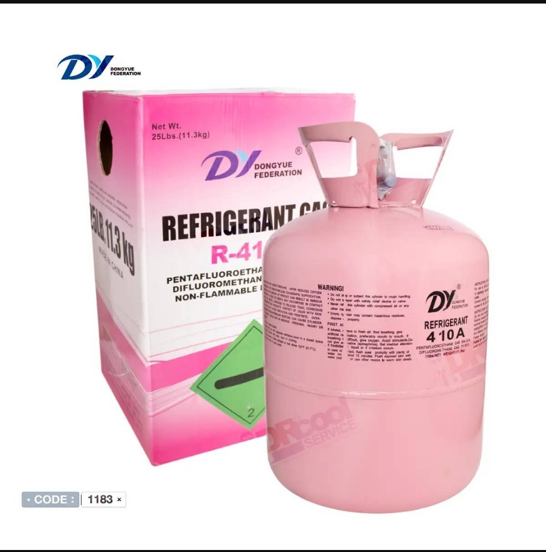 گاز کولر دی وای اصلی (DY) مدل 410a وزن 11.3